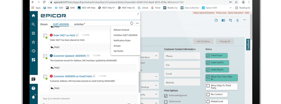 Social ERP Collaboration Tools | Epicor Kinetic